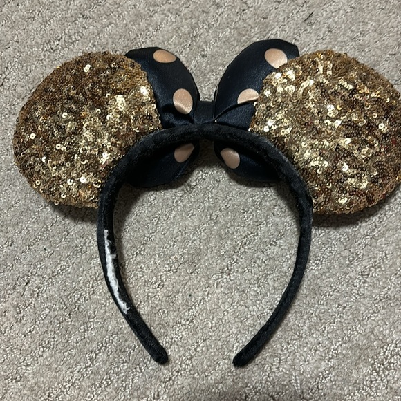 Disney Gold and Black Minnie Ears - Picture 2 of 3